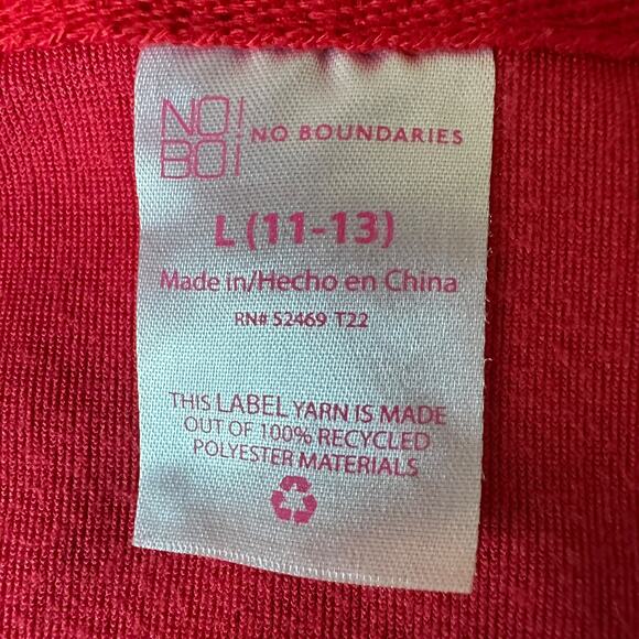 No Boundaries Track Suit Christmas Santa Cat Red Velour Jacket Pants Juniors 11 - Picture 4 of 16